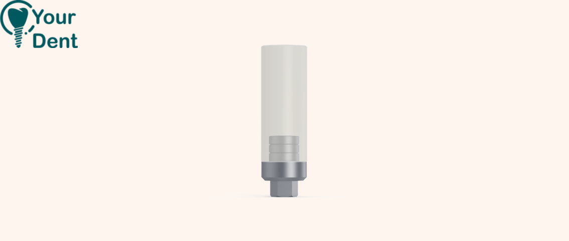 Castable Wide Plastic abutment Titanium Base Hex - מבנה פלסטיק ליציקה עם בסיס טיטניום משושה רחב