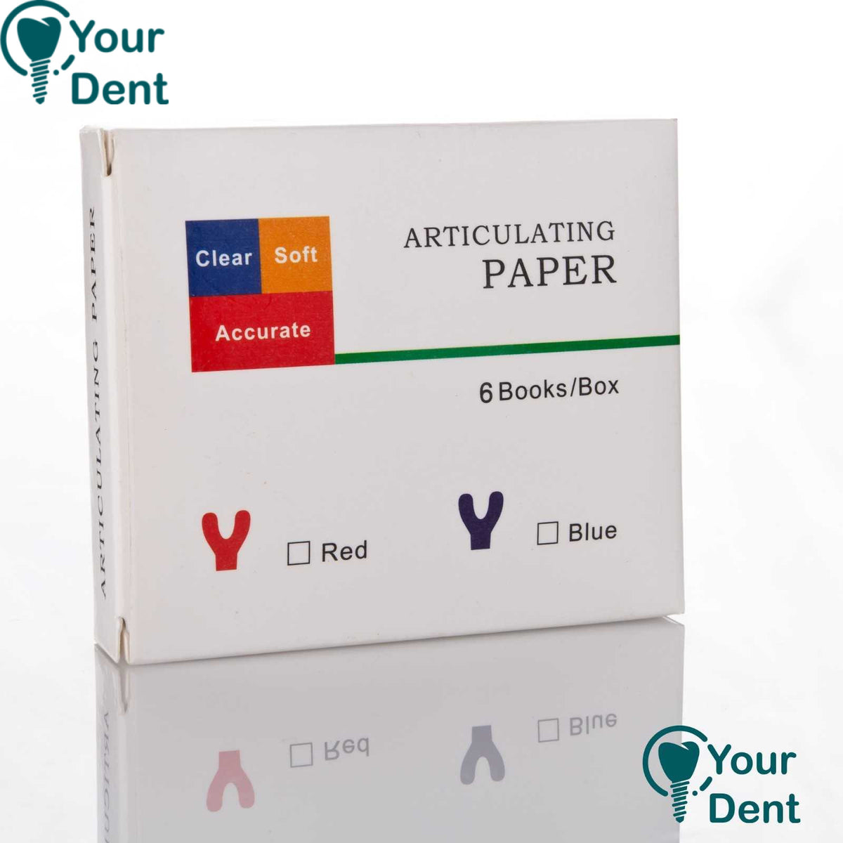 Articulation Paper Red/Blue Curve - נייר ארטיקולציה כחול/אדום פרסה