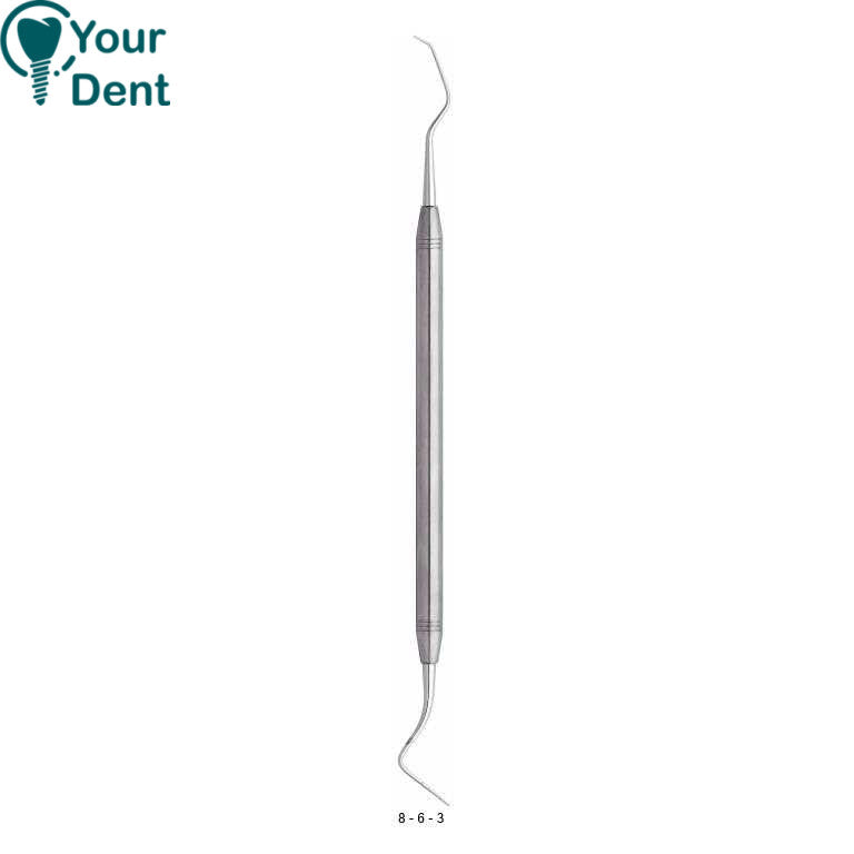 Stainless steel combination Explorers-probes with smooth handle - אקספלורר ופרוב ידית משי