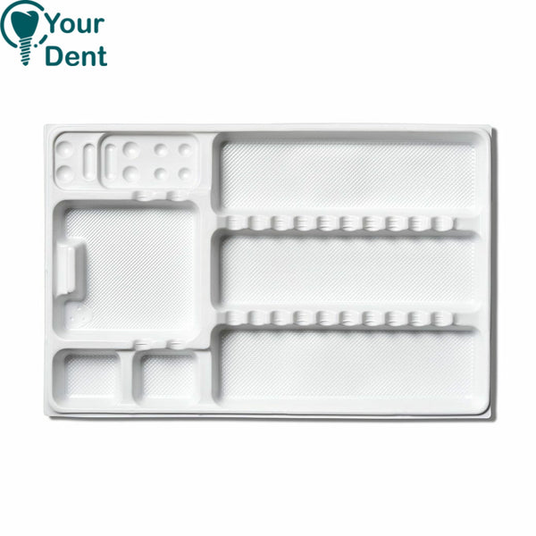 Disposable Plastic Preformed Trays 280x180mm - מגש פלסטיק עם חלוקה 50 יח