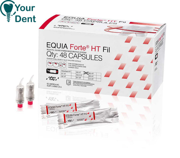 Equia Forte HT Fill Glass Hybrid - איקוויה פורטה פיל 50 קפסולות ארוז