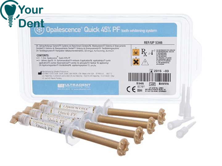 הלבנת שיניים מהירה במרפאה - Opalescence Quick PF 45%