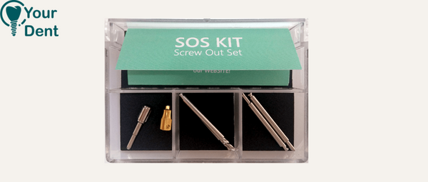 Brokebn Screw Extraction SOS KIT - ערכה לחילוץ בורג שבור בשתל