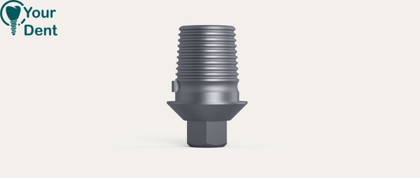 Hex Ti base MIS comaptible above Sirona - טי בייס ל MIS מעל סירונה עם משושה