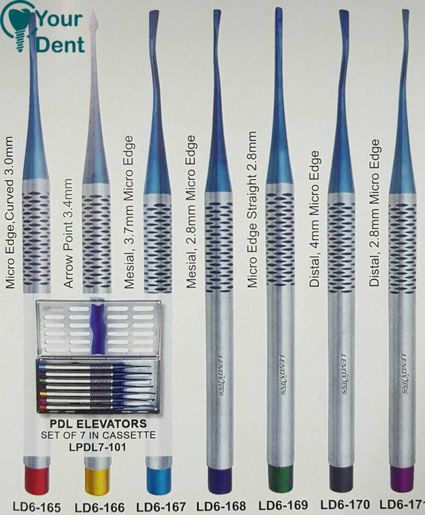 PDL Periotomes Set of 7 in Cassette