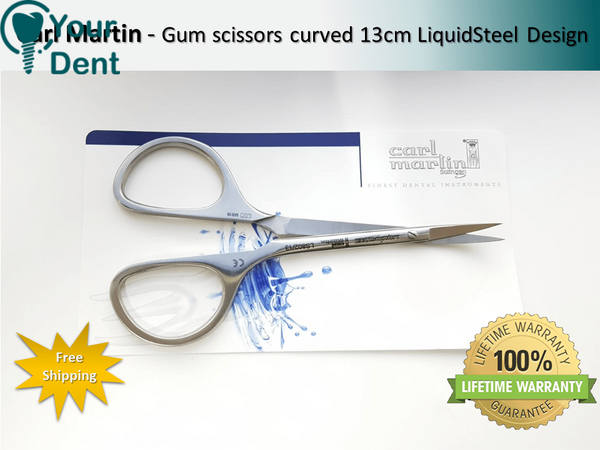 Gum scissors curved 13cm - מספריים מעוגלות לחניכיים