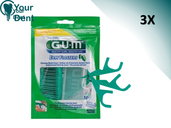 Easy Flossers Dental Floss Removes Plaque - חוט דנטלי