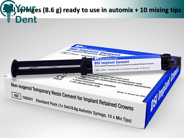 8.6g Implant Cement Use In Automix + 10 Mixing Tips - דבק לשתלים + טיפים