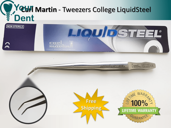 Tweezers College LiquidSteel - פינצטה כירורגית ליקוויד סטיל