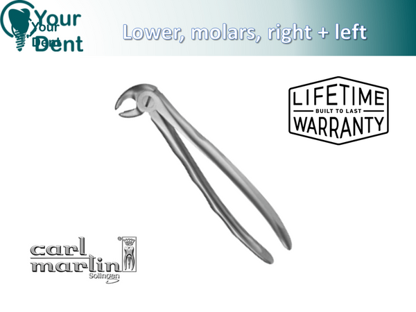 Forceps - Lower molars, right + left