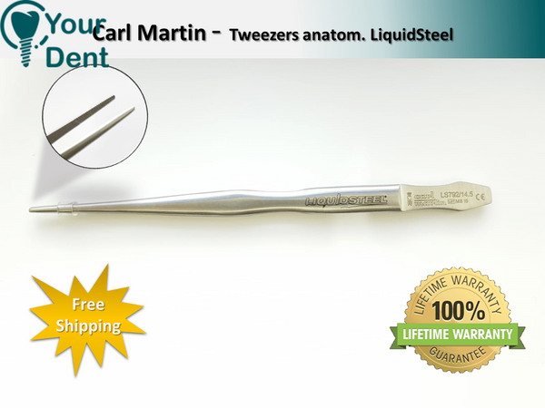 Tweezers Anatom LiquidSteel - פינצטה אנטומית ליקוויד סטיל