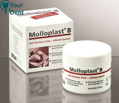 מולופלסט בי - Molloplast B Permanent Silicone Based Soft Relining Mat